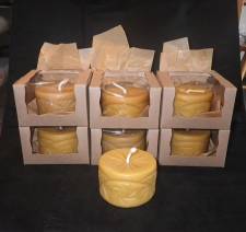 PinWheel Design Beeswax Candle